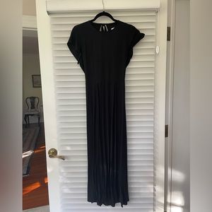 Urban Outfitters Black Maxi dress with Open back and Slit